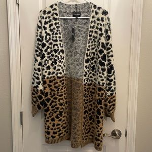 Brand New with Tags! Buckle Black Leopard Cardigan